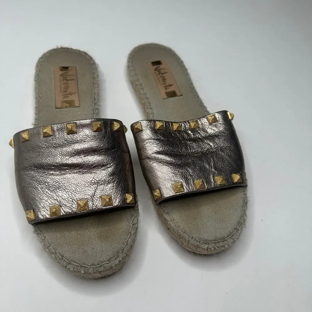 Vidorreta Leather Studded Sandals
